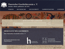 Tablet Screenshot of hansischergeschichtsverein.de